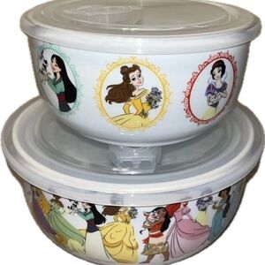 Disney Princess Elegance Nesting Bowls with Pressure Release Lids